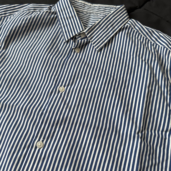 Men's Blue Striped Shirt - Picture 1 of 2